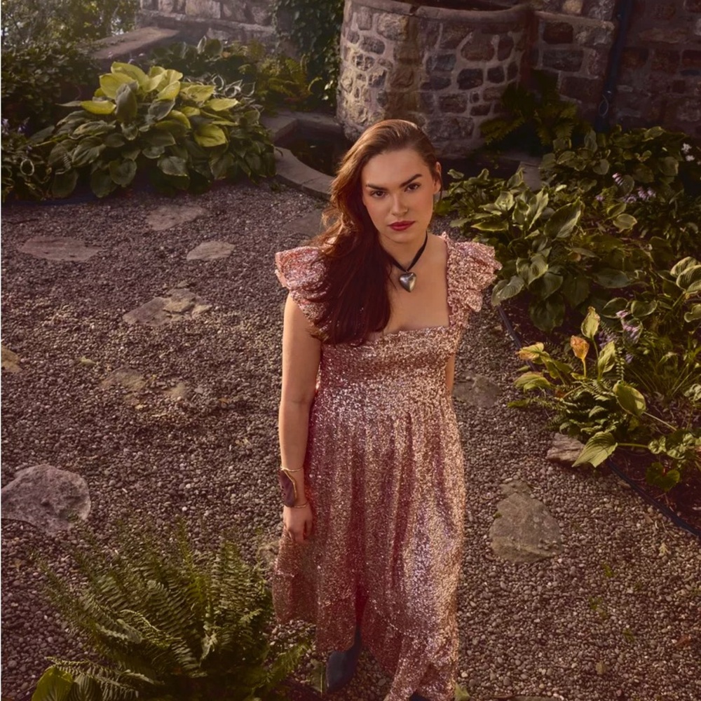 Hill House Pink Midi Dress - Picture 3 of 3